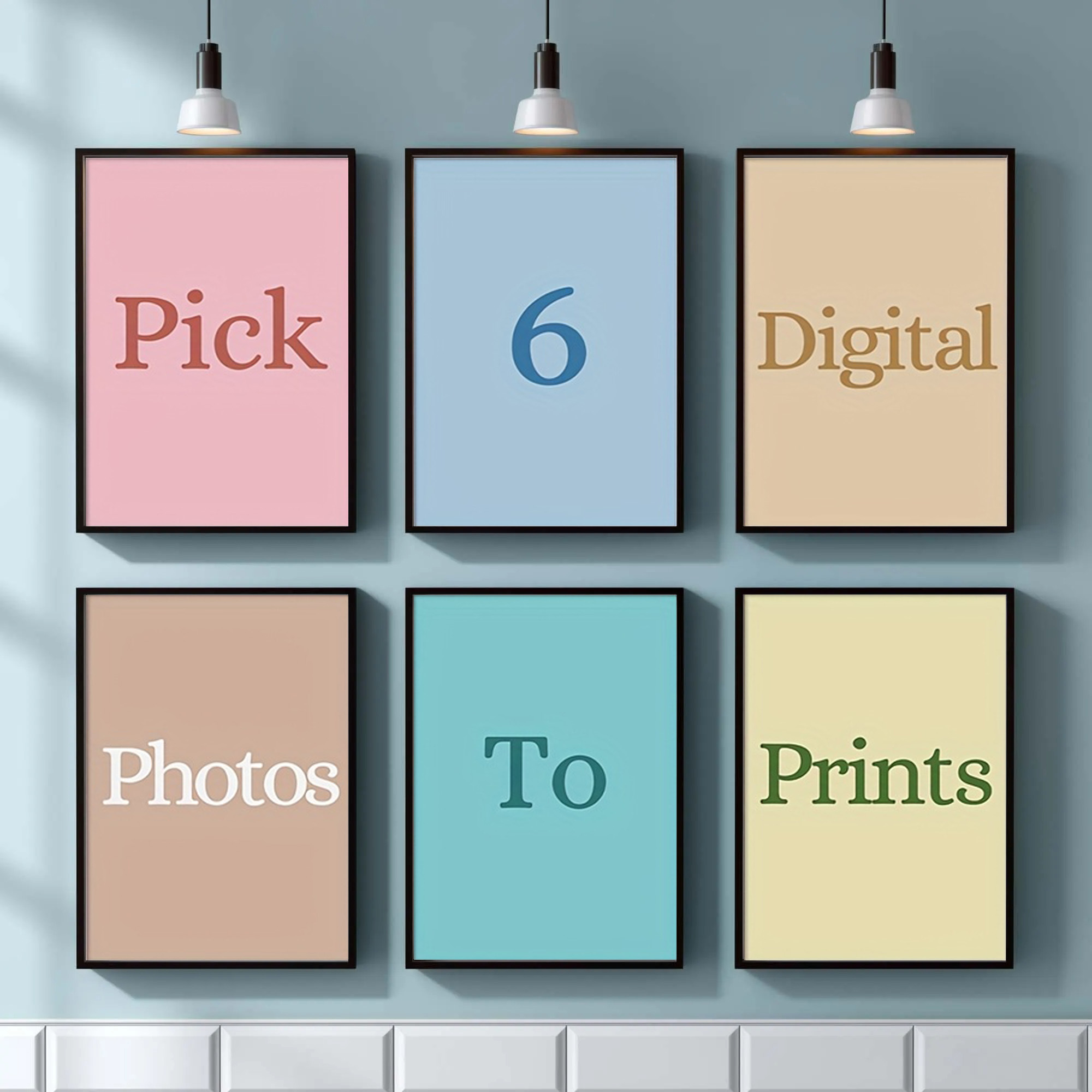 Home Decor Theme - 4/5/6 adet Özel Kanvas Baskı Kişiselleştirilmiş