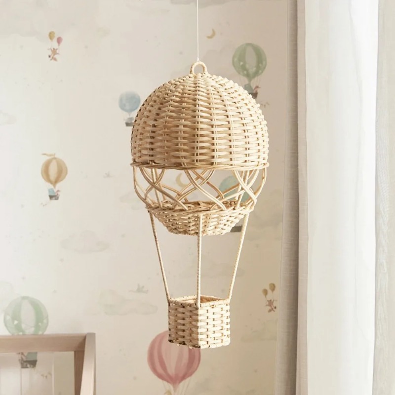 Rattan Plant Basket - El Yapımı Rattan Sıcak Hava Balonu