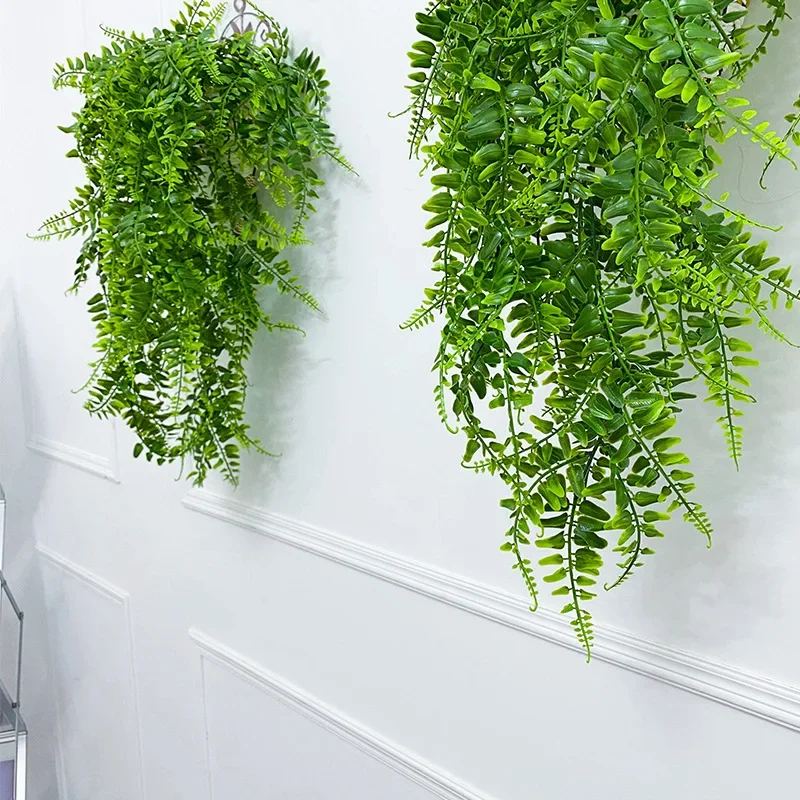 Rattan Plant Basket - Yapay Asılı Bitkiler 32 Inç Sahte