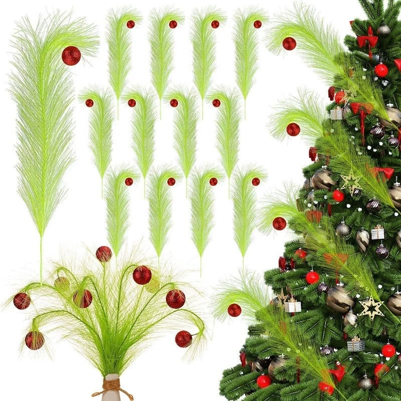 Noel Temalı Yeşil Dal Elf Deko - Pampas Grass Decor incelemesi ve fiyatı