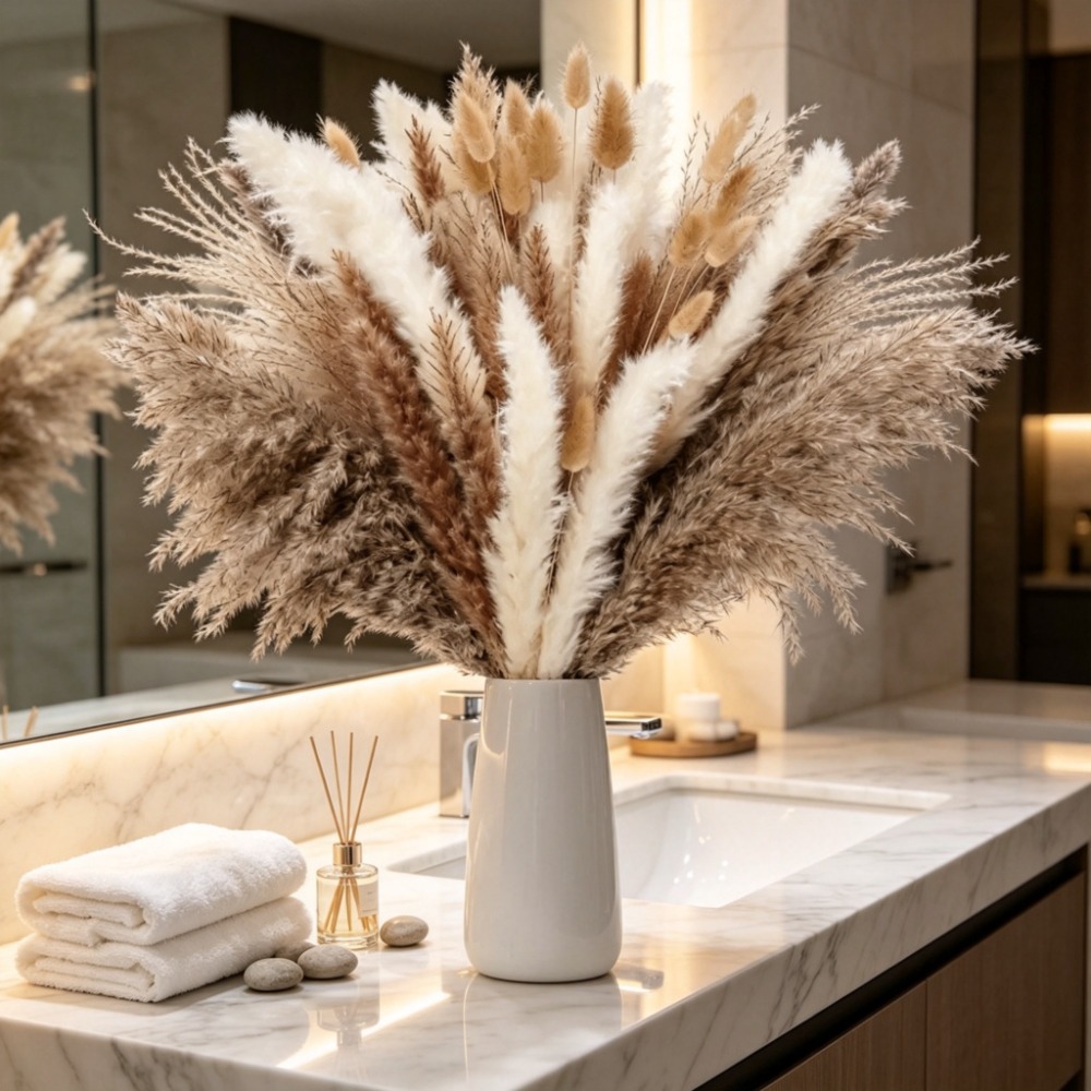 Kurutulmuş Çiçekler, Kahvereng - Pampas Grass Decor incelemesi ve fiyatı