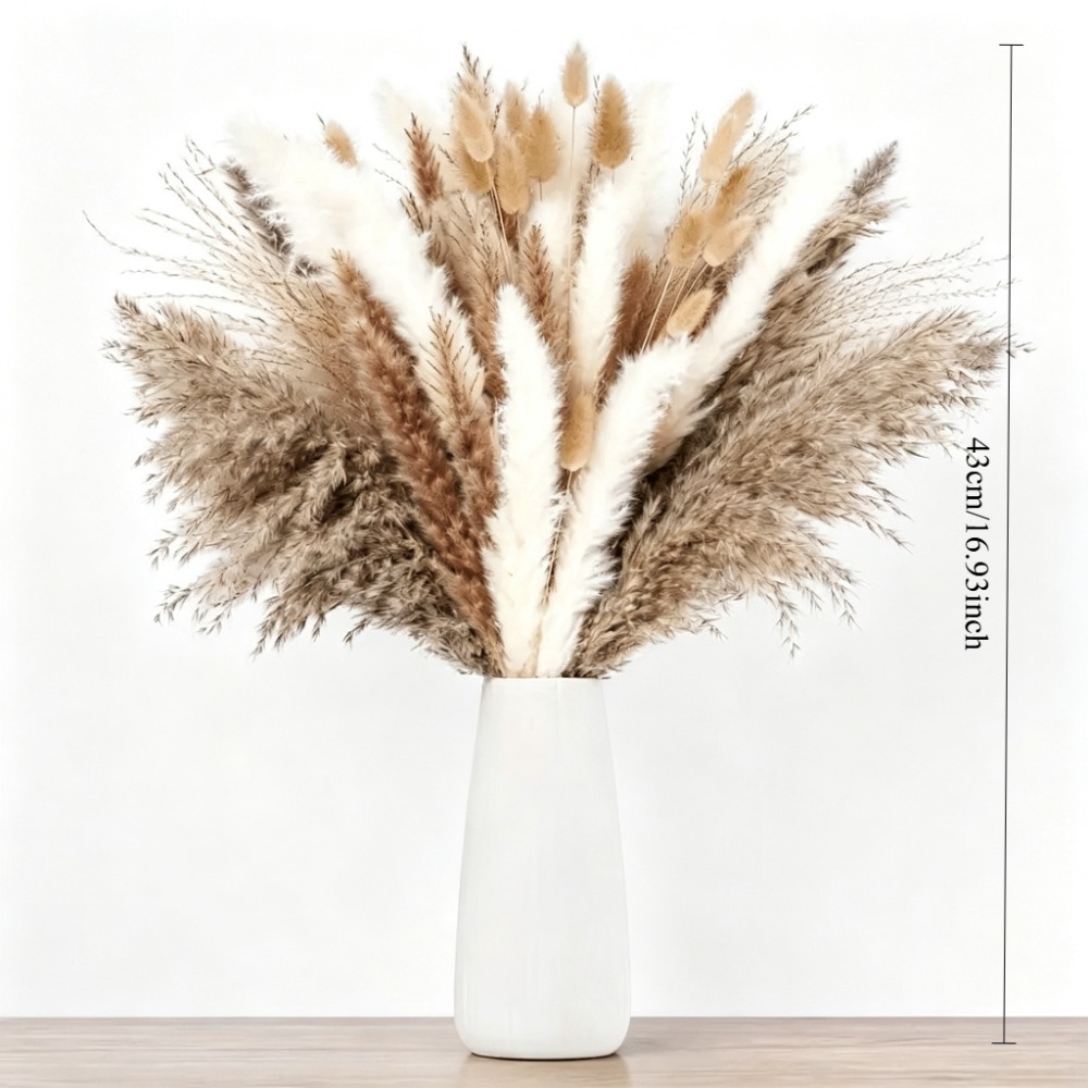 Kurutulmuş Çiçekler, Kahvereng - Pampas Grass Decor incelemesi ve fiyatı