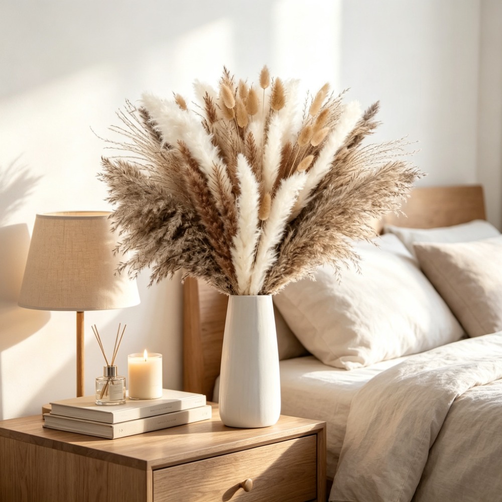 Kurutulmuş Çiçekler, Kahvereng - Pampas Grass Decor incelemesi ve fiyatı