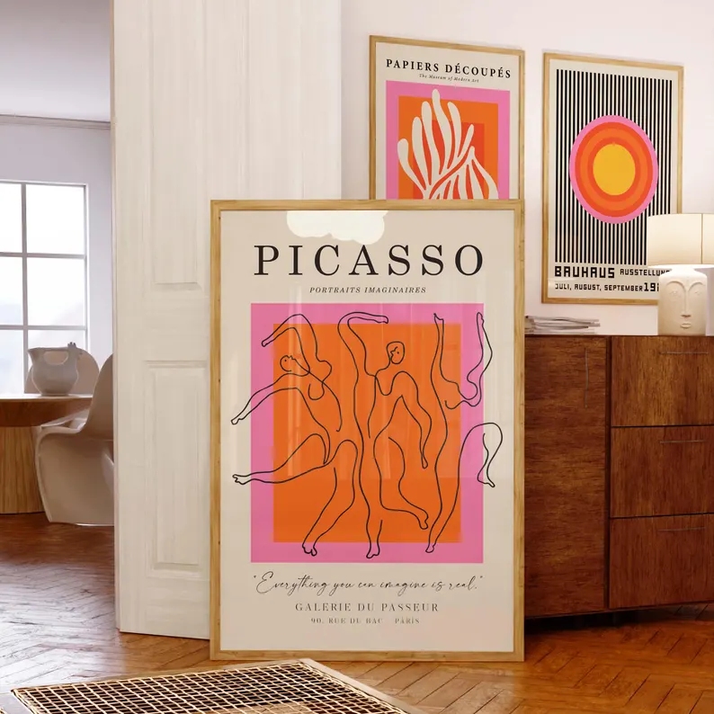 3 adetModern Turuncu Bauhaus V - Home Decor Theme incelemesi ve fiyatı