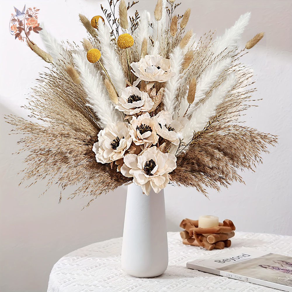 55 Adet Yapay Çiçek Buketi Kab - Pampas Grass Decor incelemesi ve fiyatı