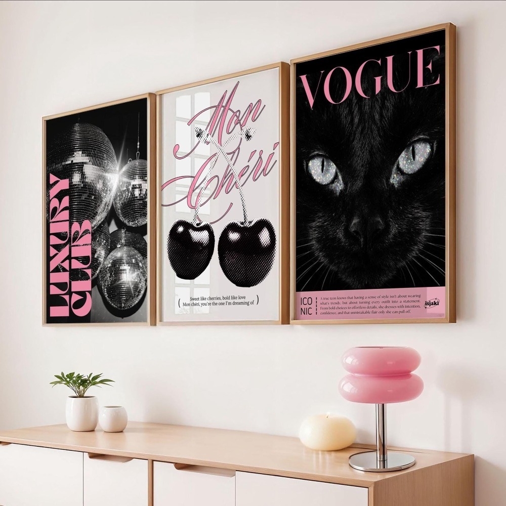 3 adet Çerçevesiz Leopar Baskı - Home Decor Y2K incelemesi ve fiyatı