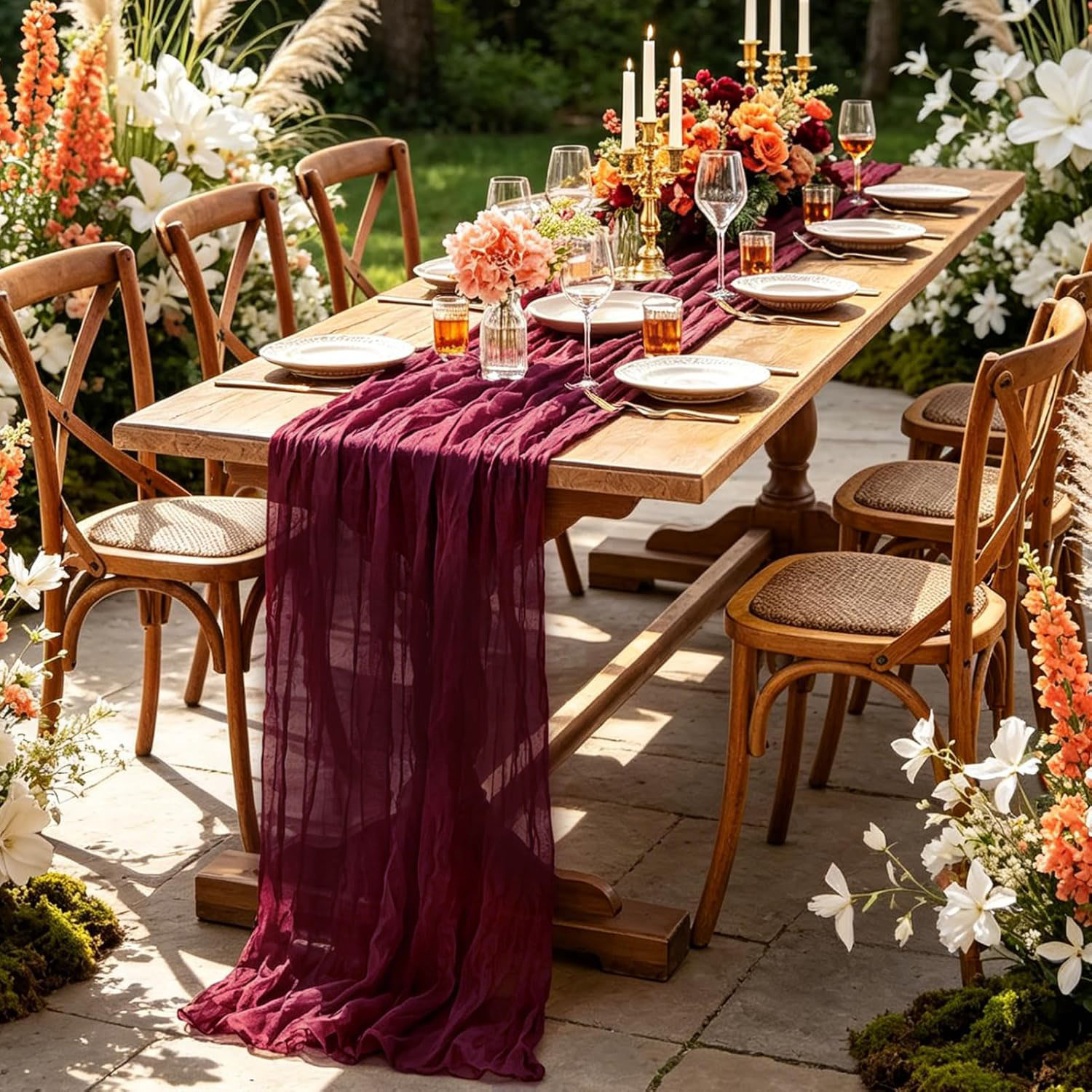 10 Adet Peynir Bezi Masa Örtüs - Linen Table Runner incelemesi ve fiyatı