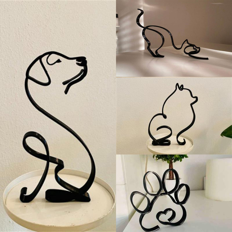 Köpek Sanat Heykel Metal Köpek - Home Decor Y2K incelemesi ve fiyatı