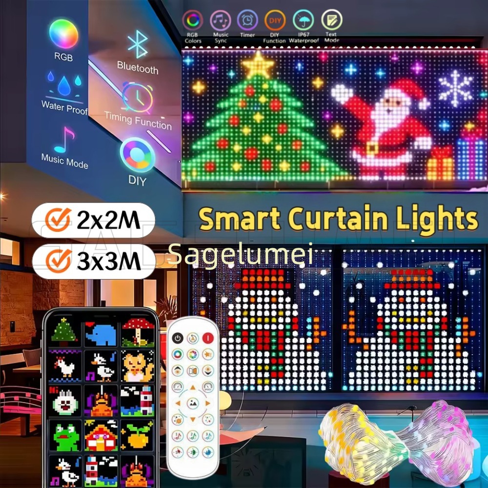 1,6M-3M Akıllı LED Perde Işığı - Home Decor Free App incelemesi ve fiyatı