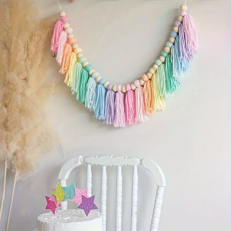 1 adet Boho Renkli Gökkuşağı P - Home Decor Y2K incelemesi ve fiyatı