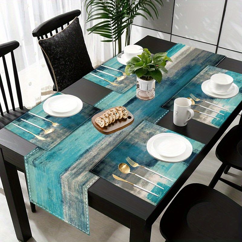 VIKAMA Morandi Soyut Mürekkep  - Linen Table Runner incelemesi ve fiyatı